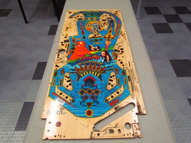 63
Playfield  is stripped complete.Very  dirty.