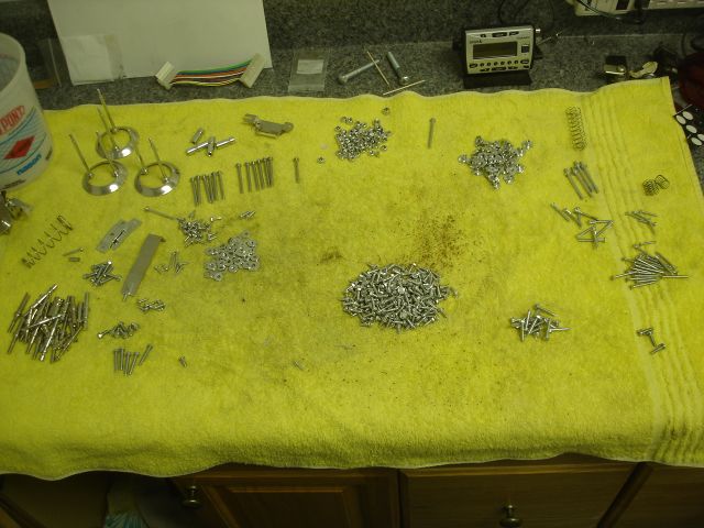 49
All the parts have been tumbled,polished and seperated.