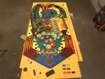 27
Playfield is  sanded and  ready for  one more light  clear application.