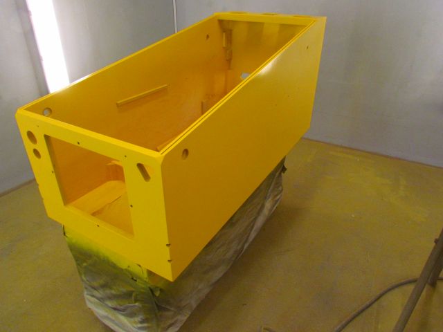 81
Cabinet is  based in  yellow first.Thsi  will be   probably one of the  most extensive  stencil/paint  jobs because there ar