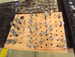 139
Bolts are stripped and prepped.