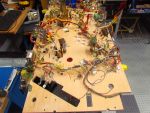 175
Just getting  ready to   start the   playfield  wiring.It  will need  extensive work because  most of the  lamp  sockets ar