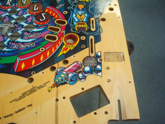 34
Shooter lane sanded up nicely.
That is about it for the playfield until I am ready to put the initial clear on and begin th