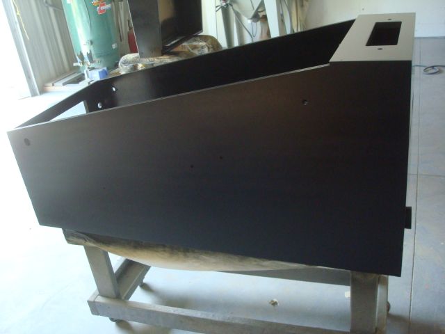 69d
 I will refinish a new set of chocks and install them  prior to ground braid and decal.