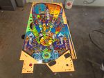 30
Playfield is  now in the paint  shop and  ready to be  prepped for the minor  reworks and clear application.  