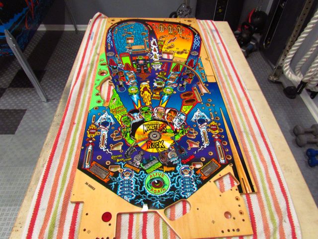 65
Playfield is polished and ready for  rebuild.