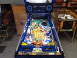 137
Playfield is in the cabinet and powered up for testing.