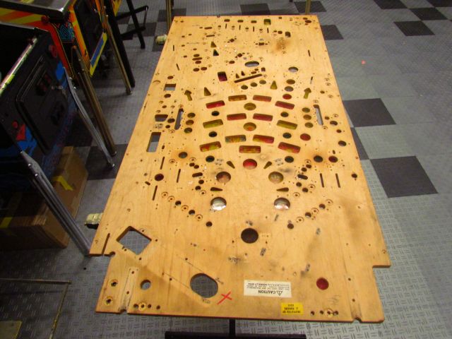 69
Playfield is  stripped complete.