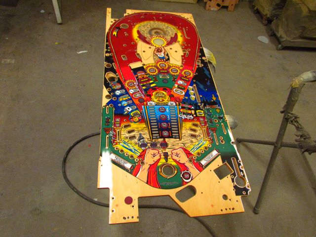 43
Playfield is  ready to sand and  clear once more.