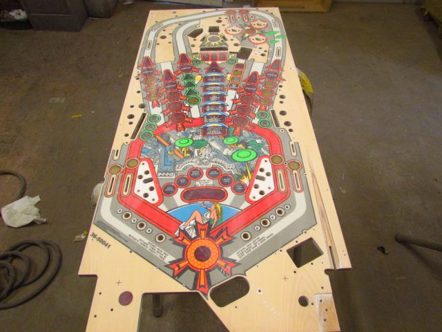 17
Playfield is sanded,
