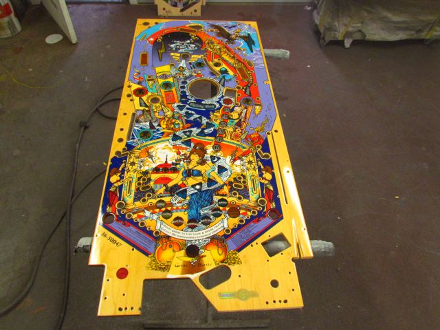 35
Replacement  playfield  will be reworked/enhanced prior to  installing it in the game.