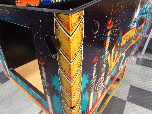 60
Edges are finished by airbrush  connecting the art and  duplicating the patterns to give a seamless look.