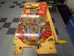 33
Playfield stripped.Not  really  worth  reuse either since it  needs  many repairs and replacements are  well done.
