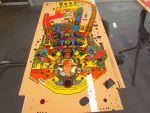 21
All the wood tones were also  repainted in an  effort to  freshen the  playfield up as well as  address the  repairs and wea