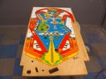 143
 Now that the cabinet is finally  done from a refinishing perspective I will finish up the playfield.
 All reworks ar done