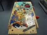 42
     Playfield is out and the topside it stripped complete.
