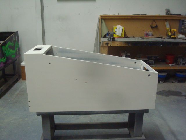 108
     Lower cabinet is in primer.