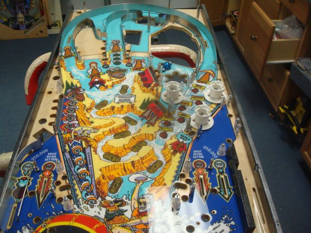 180
 Playfield is ready to  flip and start re-wiring.