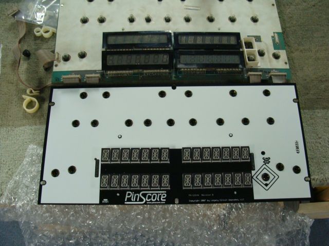 251
 Display panel is being replaced with the Pinscore assembly.