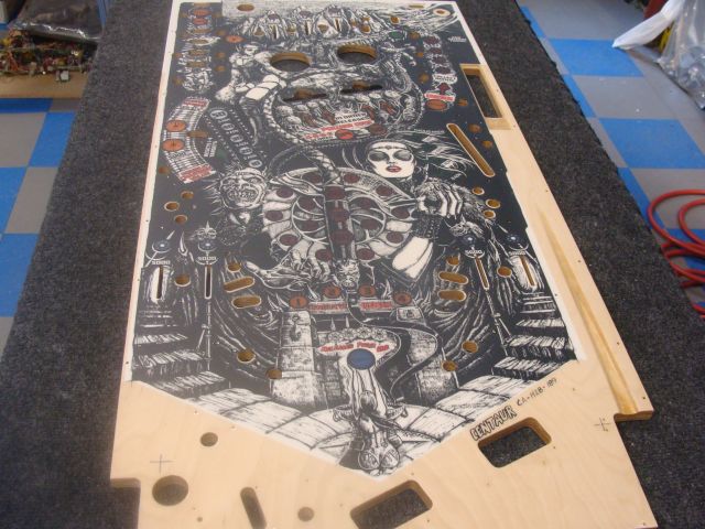 199
    Playfield is sanded and ready to polish.
