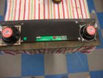 110
 DMD plastic  panel was cleaned and buffed.It is now rebuilt with  dual 5 inch speakers.