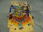 64
 Back to the playfield.It is ready to sand and  refinish with the final clear.