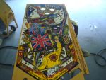 25
 All Mylar has been removed as well as the glue and residue the playfield has been further prepped for clearcoat.