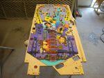 57
 Playfield sanded and  ready for a final clear application.
