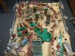 155
 Playfield  rebuild is  complete  in terms of wiring.