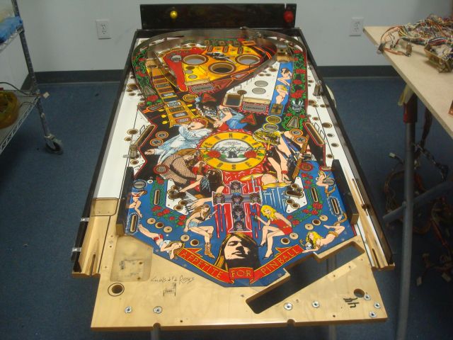 13
  Playfield is out of the cabinet.