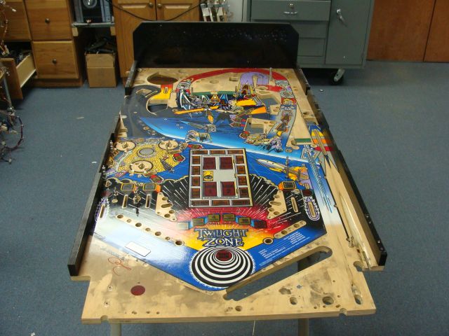 18
 Playfield is out of the cabinet.
