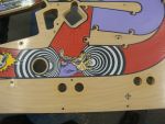 26
 Playfield has been lightly sanded.I am about to drill for the third magnet.