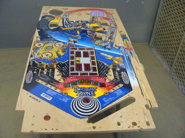 32
 Playfield ready to begin the next phase of level and repair. 