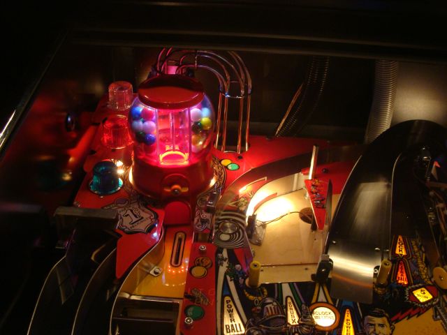 85
Gumballs and gumball lighting kit installed.Gumball machine was  disassembled cleaned and polished prior to install. 