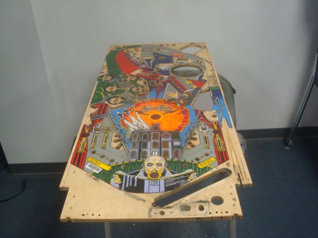 18
 Playfield is out and stripped bare.