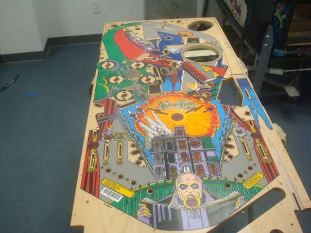 36
 Playfield is prepped for clear.