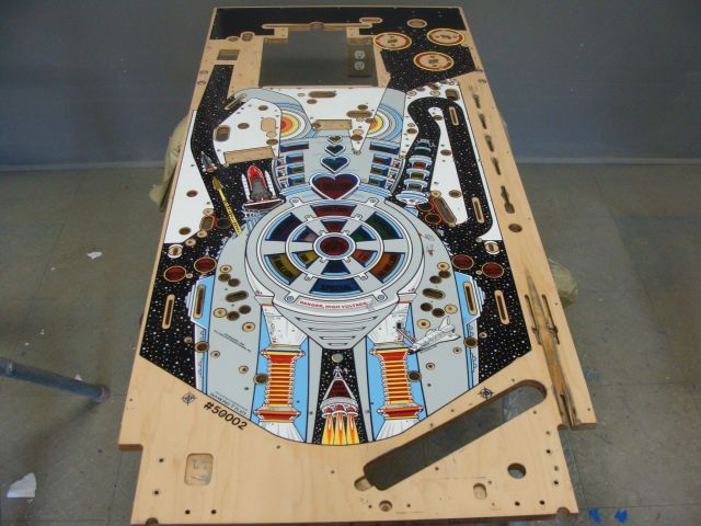 1
BOP DP playfield.Looks to need a lot of little things  but nothing major.Playfields like this can be a bit more tedious becau