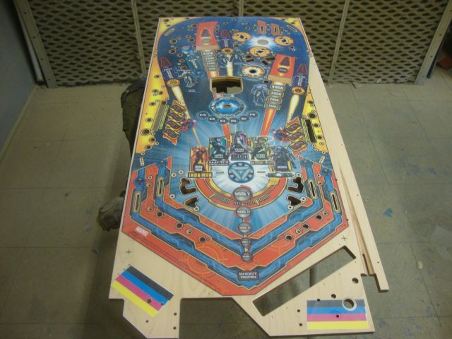 16
 Playfield is  sanded.All traces of the grain are once again eliminated.