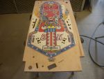 9
 Playfield has cured and is  now being sanded.