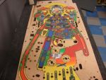 74
Playfield is sanded and ready to polish.