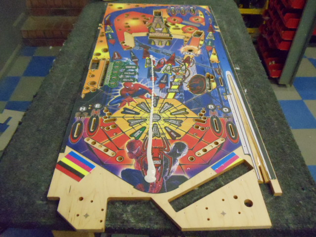 18
 Playfield is sanded and ready to polish.