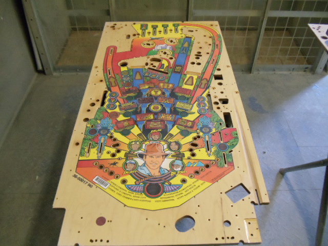 35
Playfield is sanded once again.