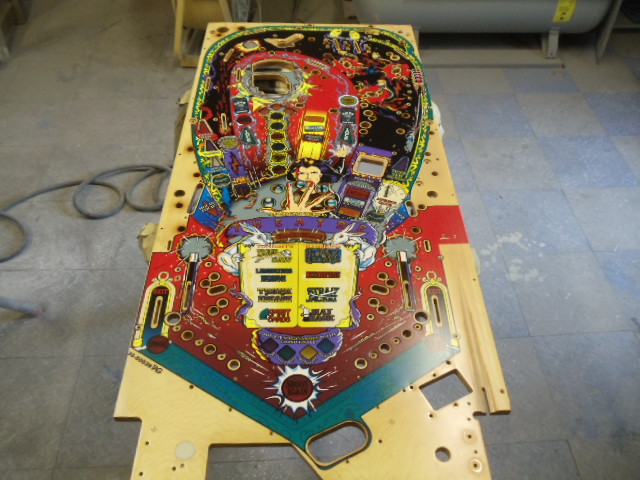24
Playfield is cleaned and  sprayed with adhesion promoter.