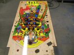 25
Playfield  has cured overnight.After a few days I  will sand it and begin the repainting process.