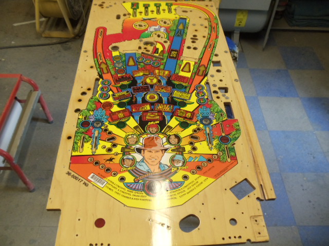 1
Playfield is  ready to prep for the first  clear application.