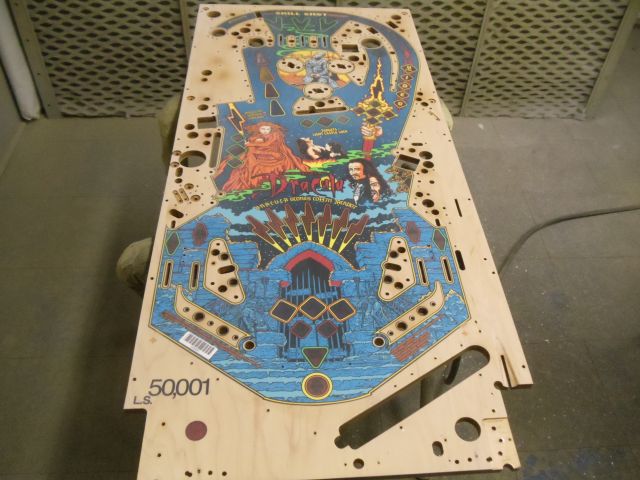 25
Playfield is sanded and ready to begin the repainting process.