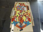 26
Playfield has cured overnight.After it sets a couple of days I will final sand and polish it.