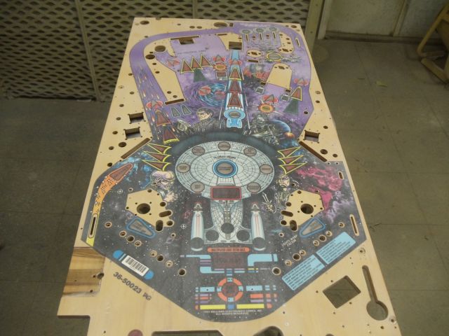 76
Playfield is sanded again and ready to prep for what should be the final repaints and clear.