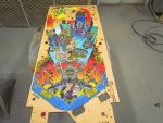 43
Playfield is cleaned and ready to begin the repaints.