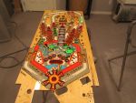 25
Playfield  has cured and will require one more  session of sanding and clear application.